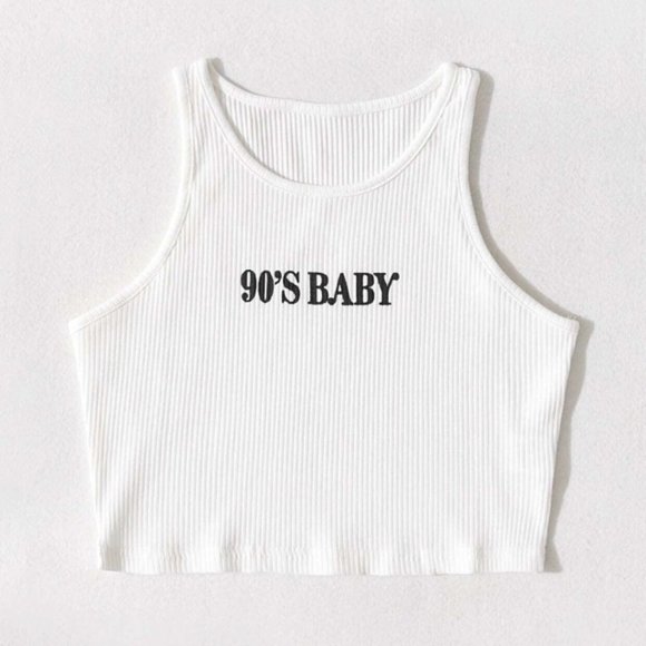 Graphic Rib Knit Tank Top - Picture 3 of 3